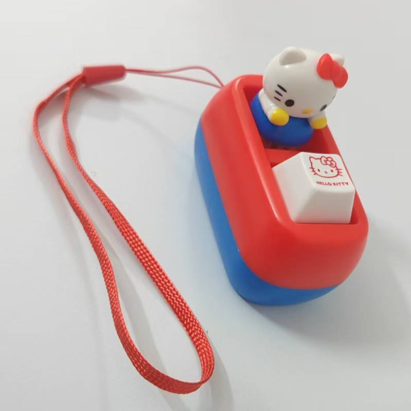 Anime Merchandise Accessories - Hello Kitty Recordable Voice Button Keychain