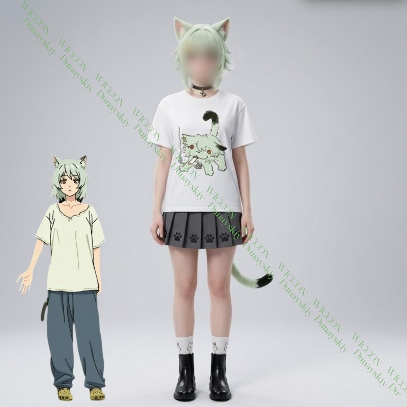 Chainsmoker Cat Yaniko Satou C - đánh giá và giá Anime Merchandise T Shirt