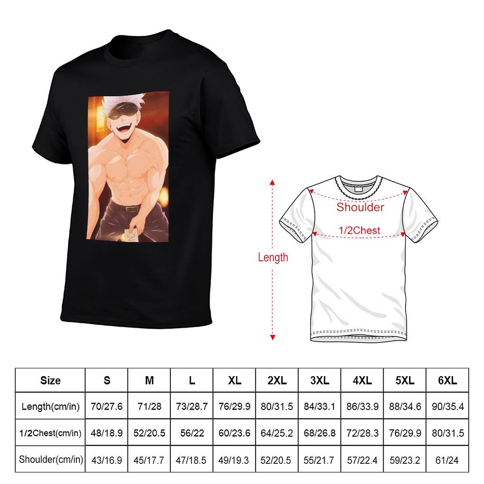 Gojo Satoru Merchandise T-Shir - đánh giá và giá Anime Merchandise T Shirt