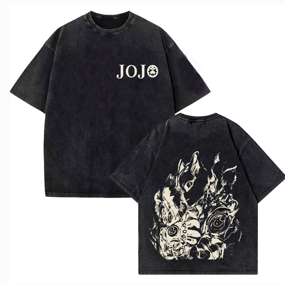 Vintage Washed TShirt Men JoJo - đánh giá và giá Jojo Anime Merchandise