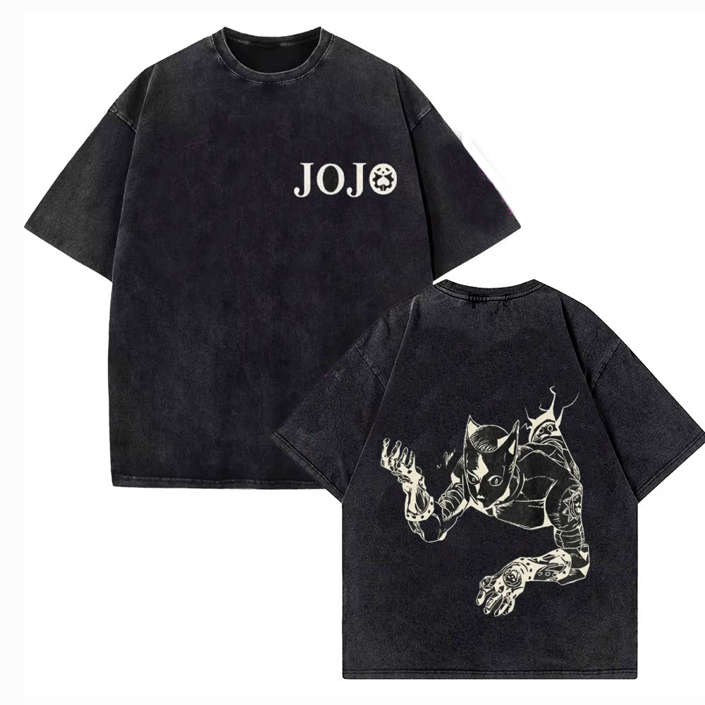 Vintage Washed TShirt Men JoJo - đánh giá và giá Jojo Anime Merchandise