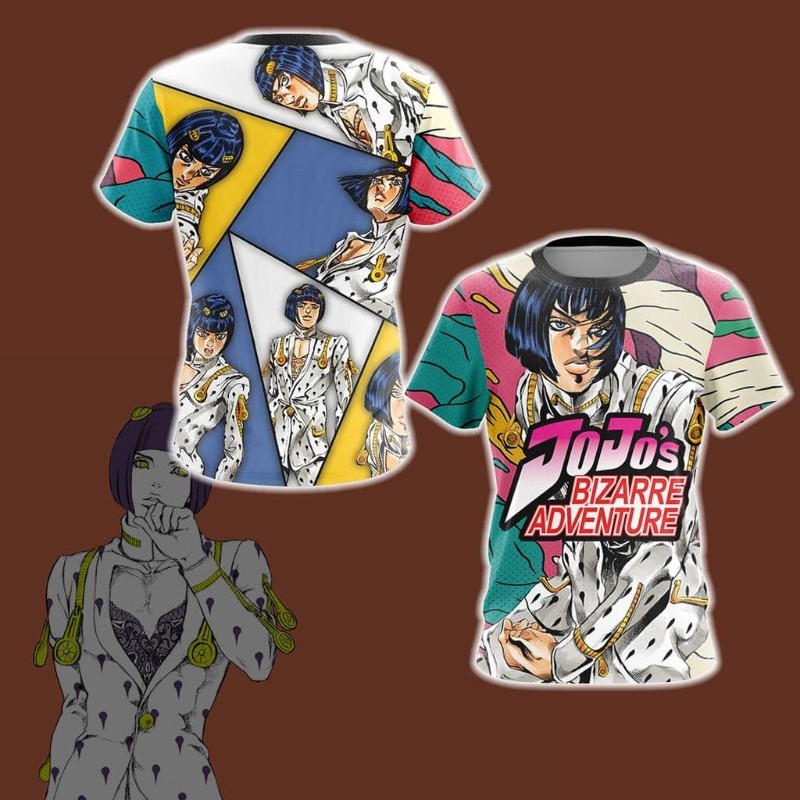 2026 New JOJO Golden Wind Brun - đánh giá và giá Anime Merchandise T Shirt